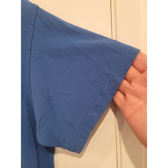 Vintage Early Y2K Quicksilver Blue Surf T-shirt - Picture 5 of 8